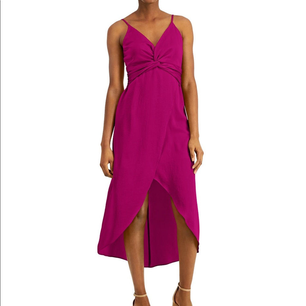Brand new Hot Pink Satin Bar III dress